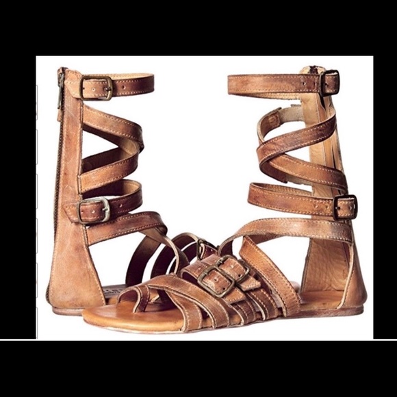 Bed Stu Seneca Gladiator SANDAL Tan Rustic 7M Hippie BOHO Cowgirl - Picture 2 of 16